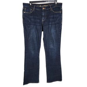 Old Navy Womens Jeans Size 6 Reg The Sweetheart Boot Cut Mid Rise Stretch Dark